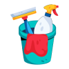 Professional house cleaner providing detailed home cleaning